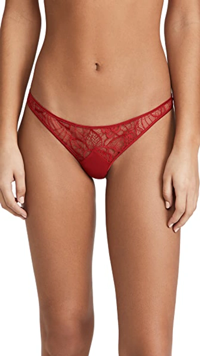 Shop Kiki De Montparnasse Coquette Thong Red