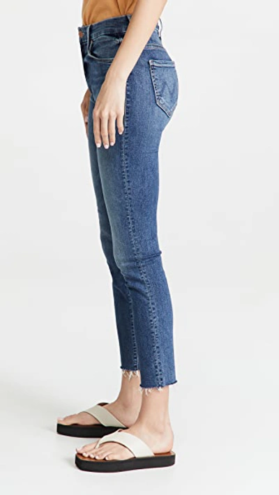 Shop Mother Looker Ankle Fray Jeans Walking On Coals