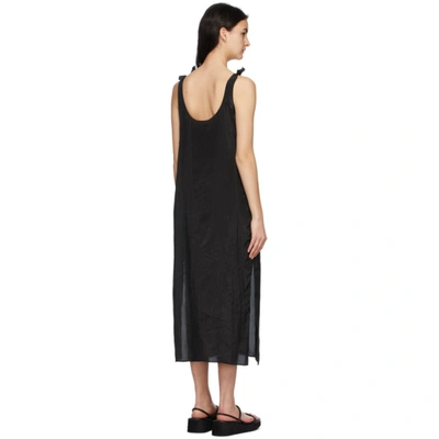 Shop Amomento Black Tied Slip Dress