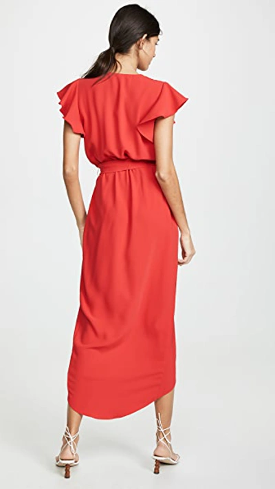 Amanda Uprichard Martinique Dress In Lipstick