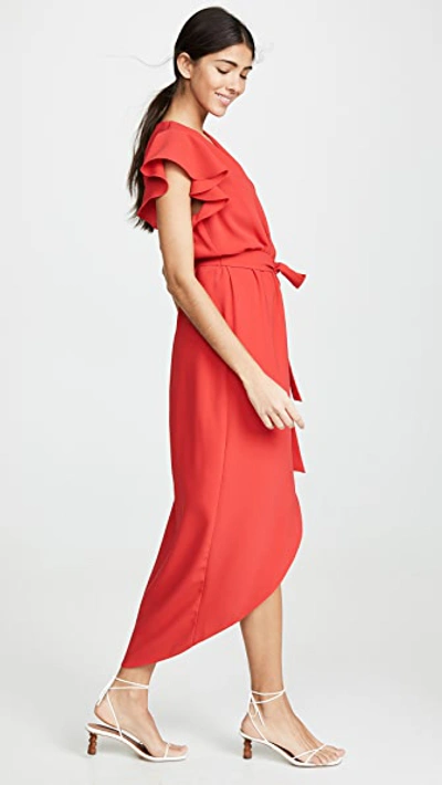 Amanda Uprichard Martinique Dress In Lipstick
