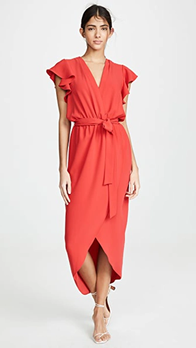 Amanda Uprichard Martinique Dress In Lipstick