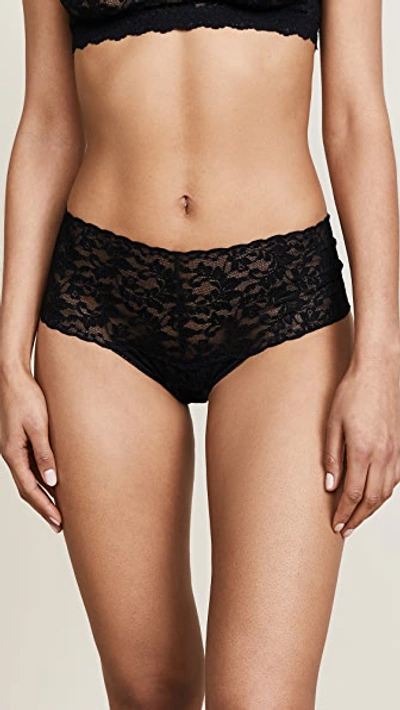 Shop Hanky Panky Signature Lace Retro Thong Black