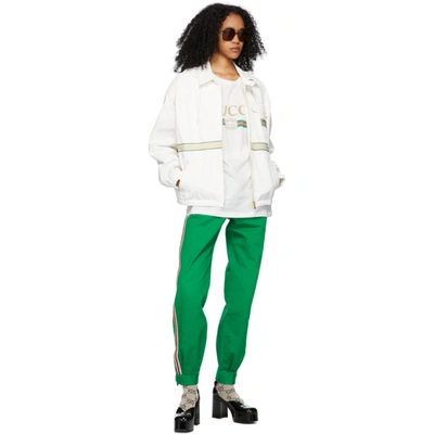 Gucci White Oversized Logo T-shirt In 9234 Natura