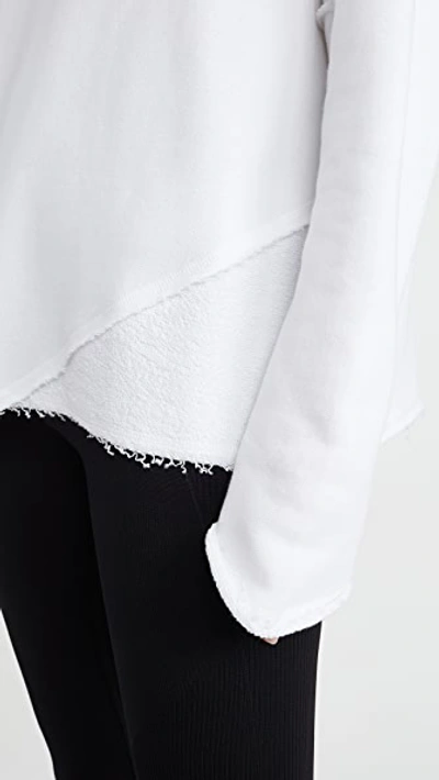 Shop Alala Exhale Sweatshirt In White