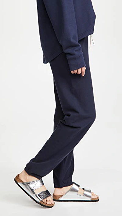 Shop Tory Sport French Terry Sweatpants In Tory Navy