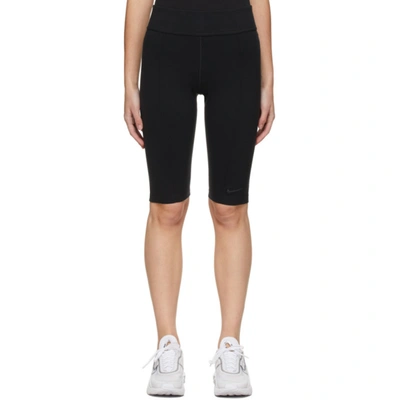 Shop Nike Black Sportswear Essential Bike Shorts In 010 Black/b