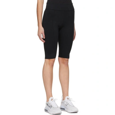 Shop Nike Black Sportswear Essential Bike Shorts In 010 Black/b