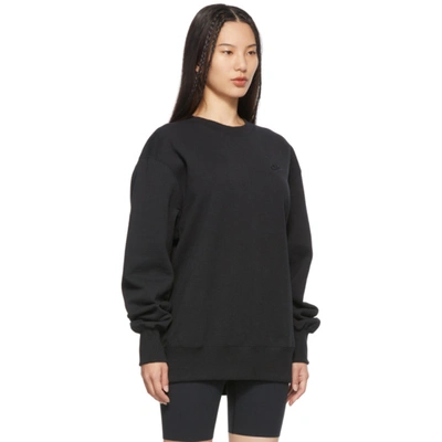 Shop Nike Black Classic Fleece Sportswear Sweatshirt In 010 Black/off Noir