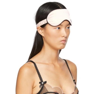 Shop Agent Provocateur Pink Silk Classic Pj Eye Mask