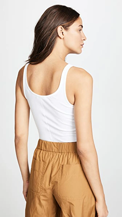 Shop Vince Scoop Neck Tank In White