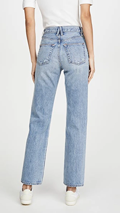 Slvrlake London High Waist Straight Leg Jeans In Heartache