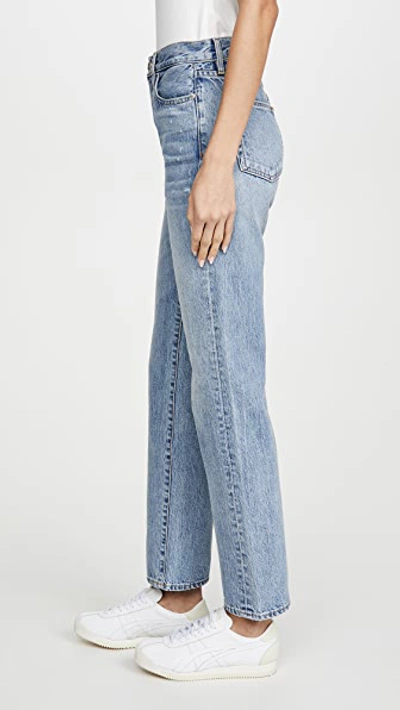 Slvrlake London High Waist Straight Leg Jeans In Heartache