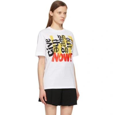 Shop Chloé White Corita Kent Edition 'now!' T-shirt In 101 White
