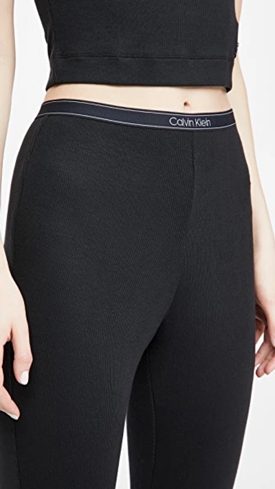 Shop Calvin Klein Underwear Pure Rib Leggings In Black001