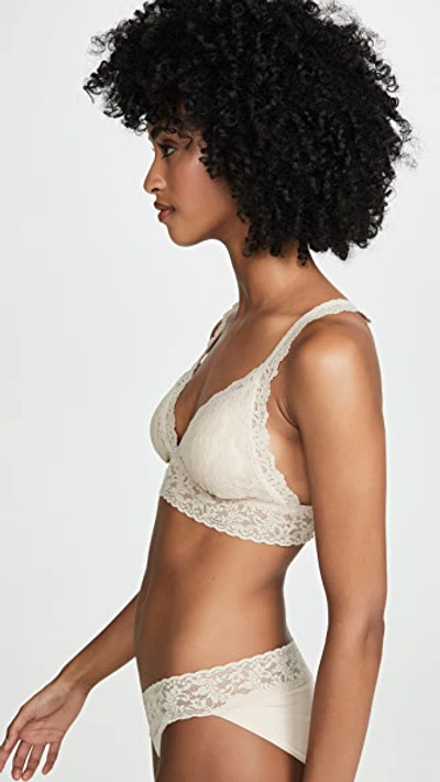 Shop Hanky Panky Signature Lace Padded Crossover Bralette Chai