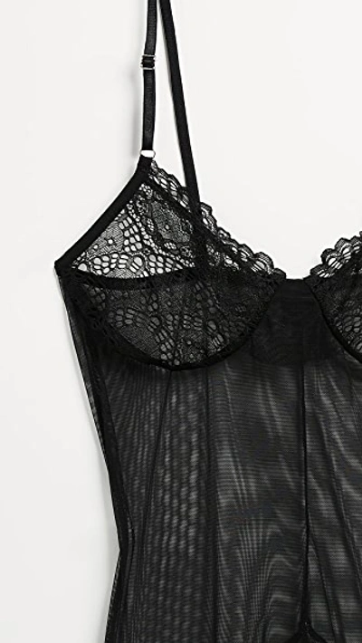 Only Hearts Whisper Sweet Nothings Coucou Bodysuit In Black