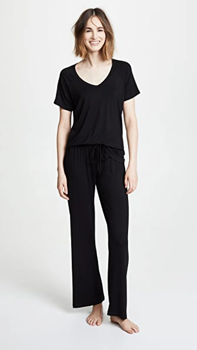 Shop Pj Salvage Sleep Pants Black