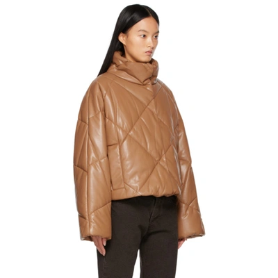 Shop Stand Studio Brown Aina Jacket In 12000 Nougat