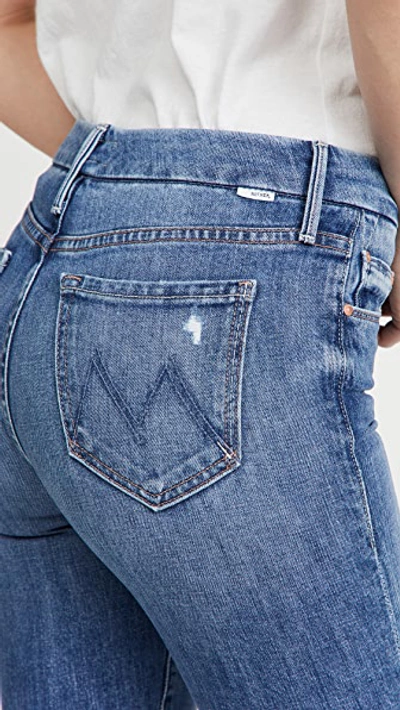Shop Mother The Looker Ankle Fray Jeans In Not Cut & Pasted