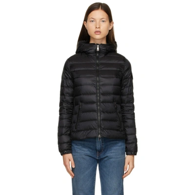 Shop Moncler Black Down Bles Jacket In 999 Black