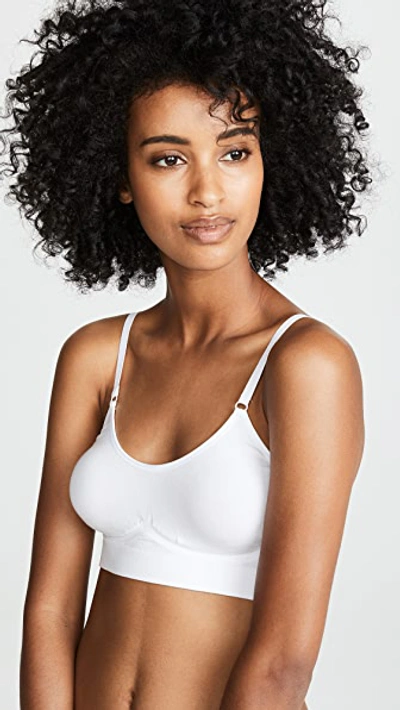 Shop Yummie Convertible Scoop Neck Bralette In White