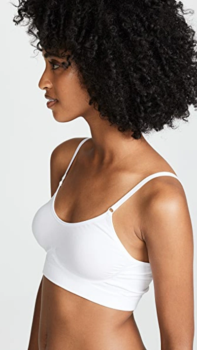 Shop Yummie Convertible Scoop Neck Bralette In White