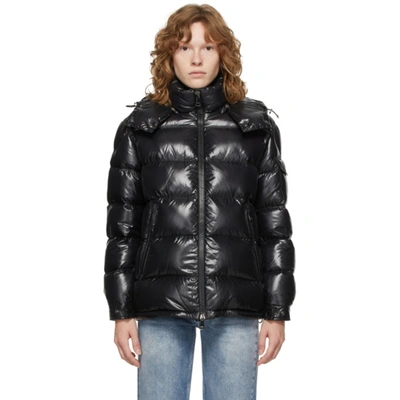 Shop Moncler Black Down Maire Jacket In 999 Black