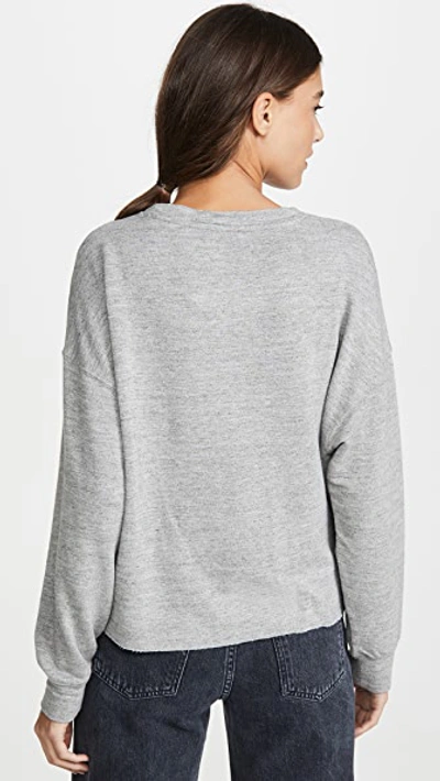 Shop Splendid Marathon Sweatshirt In Heather Grey