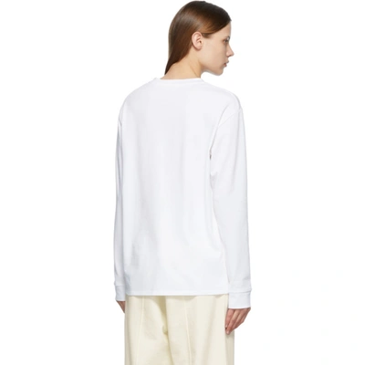 Shop The Row White Ciles Long Sleeve T-shirt In Wht White