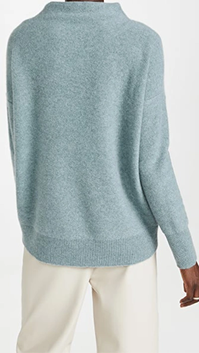 Shop Vince Boiled Funnel Neck Cashmere Pullover