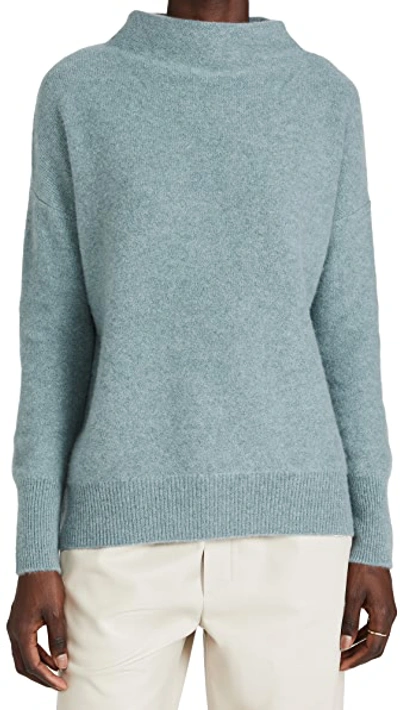 Shop Vince Boiled Funnel Neck Cashmere Pullover