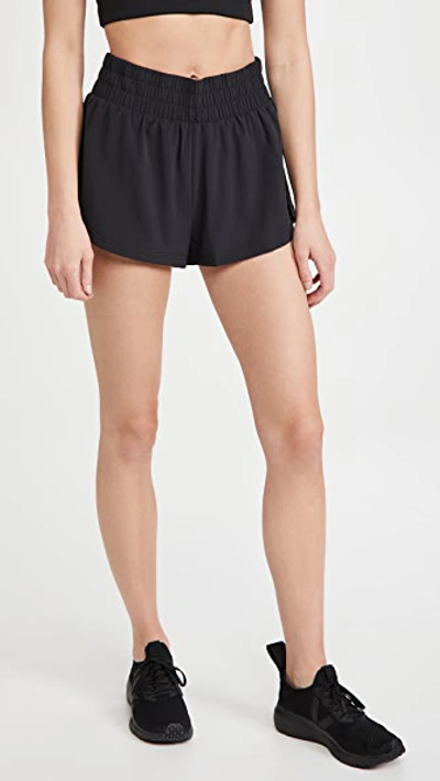 Shop Varley Kallin Run Shorts Black