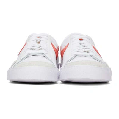 Shop Nike White & Red Blazer Low '77 Sneakers