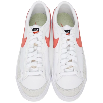 Shop Nike White & Red Blazer Low '77 Sneakers