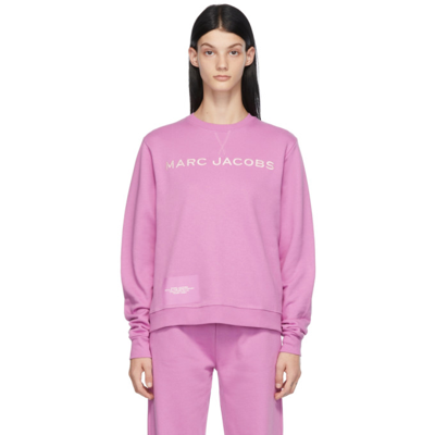 Shop Marc Jacobs Pink 'the Sweatshirt' Sweatshirt In 957 Cyclame