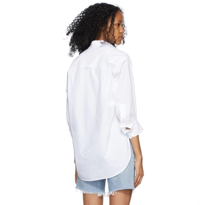 Shop Citizens Of Humanity White Kaila Oversized Shirt In Optic White
