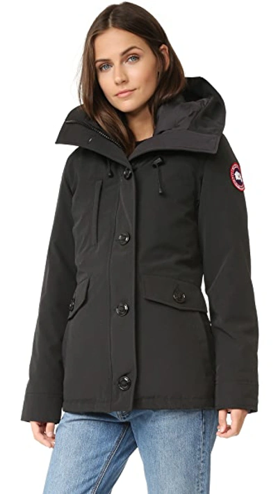 Shop Canada Goose Rideau Parka In Black