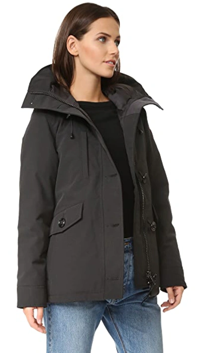 Shop Canada Goose Rideau Parka In Black