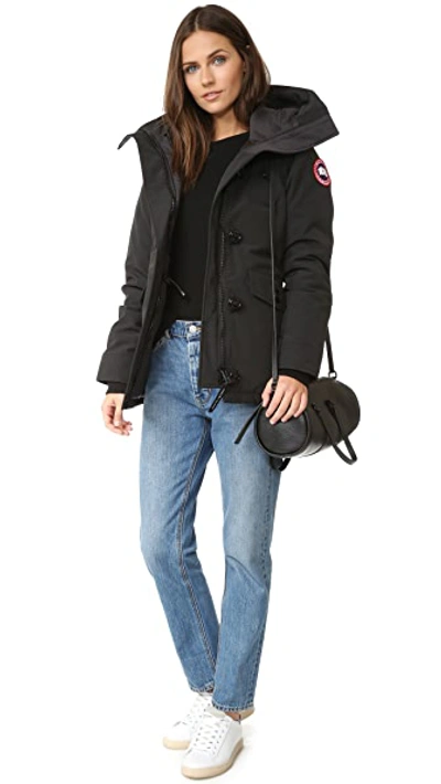 Shop Canada Goose Rideau Parka In Black