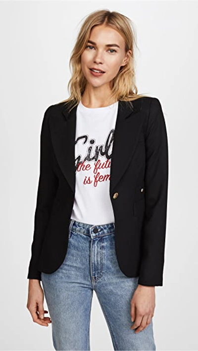Smythe - Classic Duchess Blazer In Black In Black