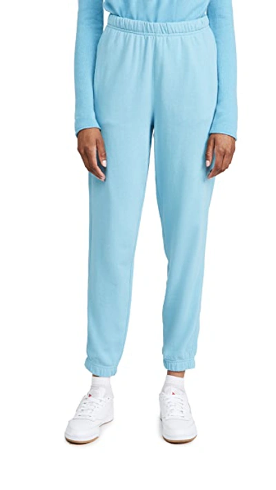 Shop Atm Anthony Thomas Melillo French Terry Pull On Pants In Ocean Blue