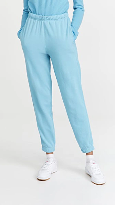 Shop Atm Anthony Thomas Melillo French Terry Pull On Pants In Ocean Blue