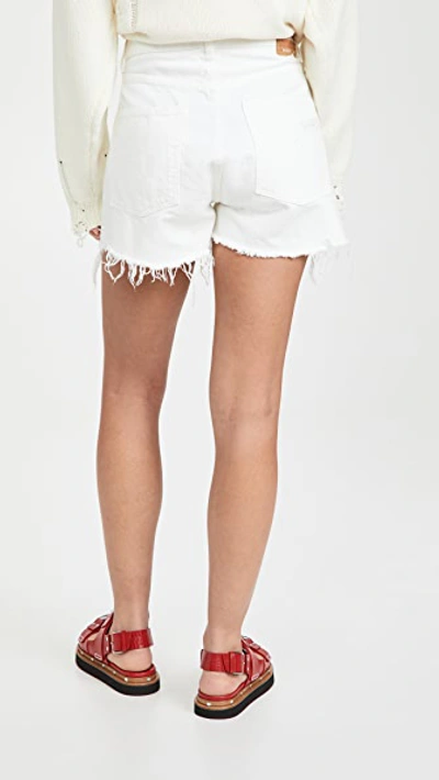 Shop Denimist Brooke Shorts In White
