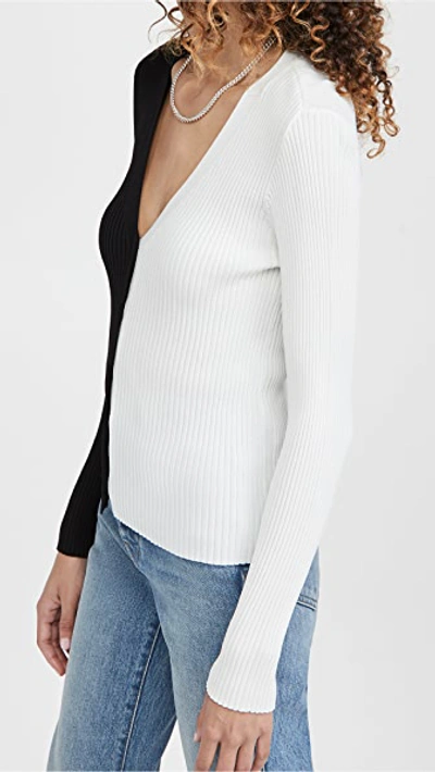 Shop Staud Cargo Sweater Black/white