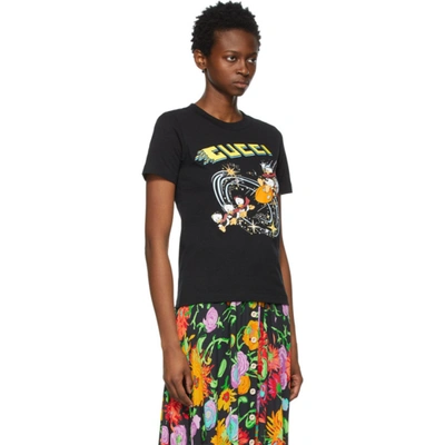 T-shirt Donald Duck Disney x Gucci Black size S International in Cotton -  30948224