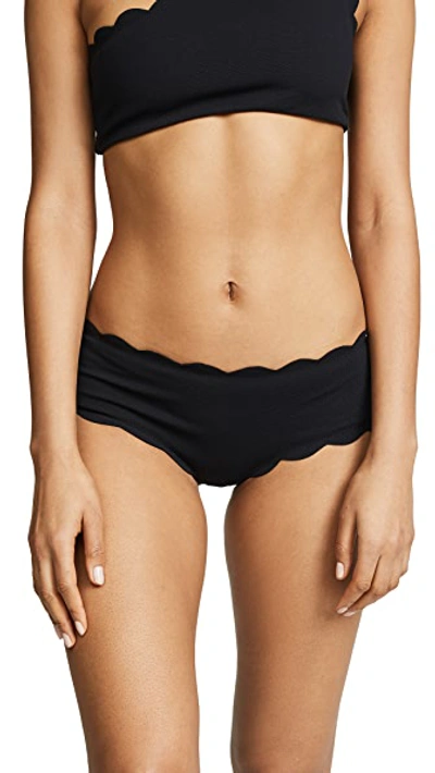 Shop Marysia Spring Scalloped Bottoms In Black