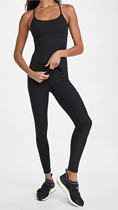 Beyond Yoga Space-dyed Racerback Camisole In Darkest Night