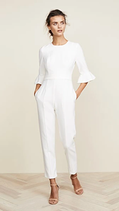 Black Halo Brooklyn Jumpsuit In White