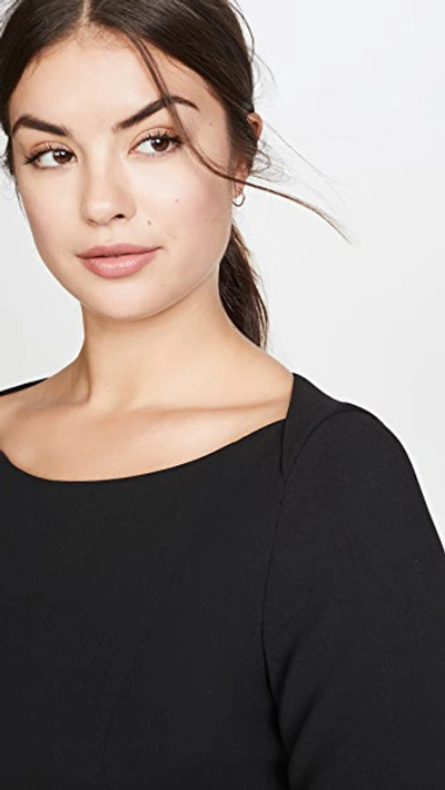 Black Halo Marissa Zip Slit Sheath Dress In Black